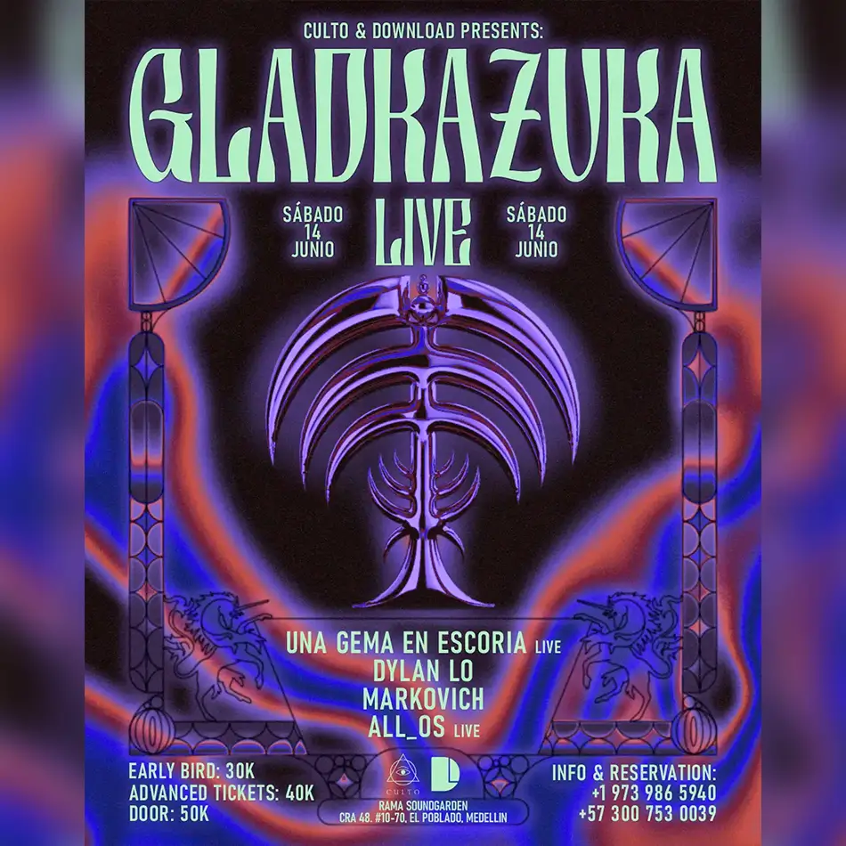 Gladkazuka Live - Sáb. 14 Junio