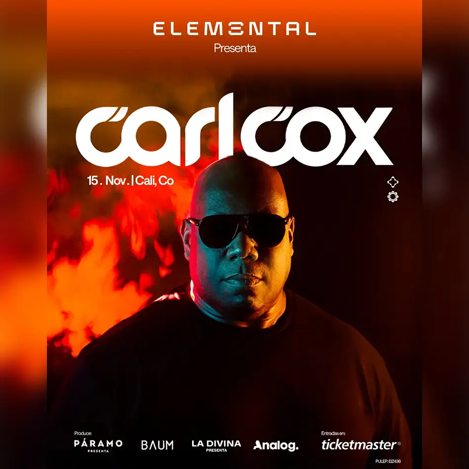Carl Cox - Sáb. 15 Noviembre